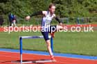 Hurdles, 2026 North Eastern Track and Field Champs, Shildon, County Durham. Photo: David T. Hewitson/Sports for All Pics